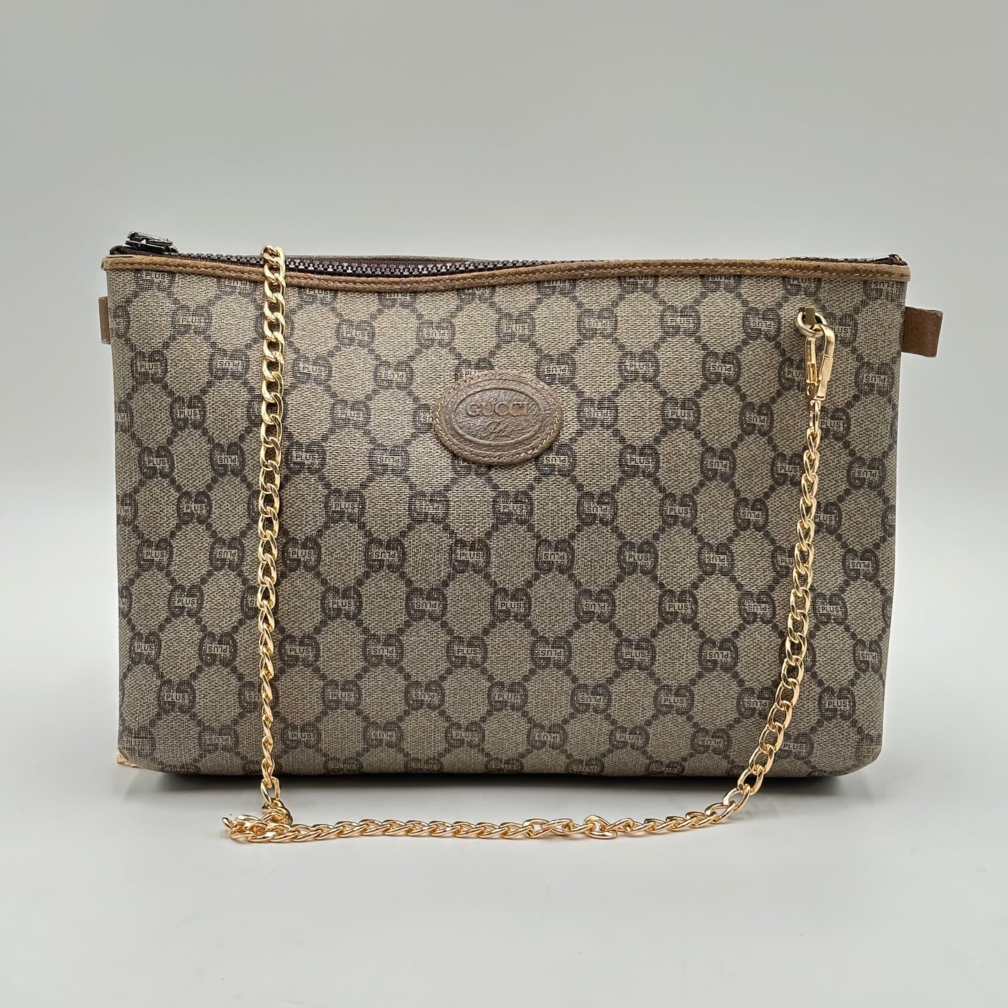 Authentic GUCCI GG Canvas Zipper Pouch Crossbody