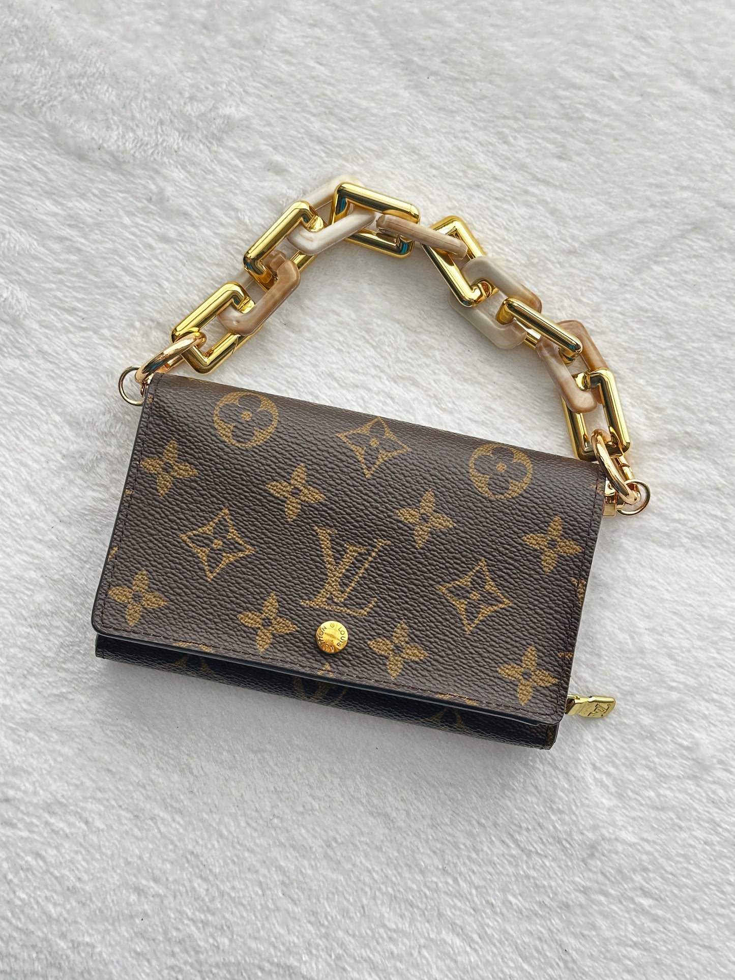 Authentic Louis Vuitton Monogram Porte Monnaie Wallet
