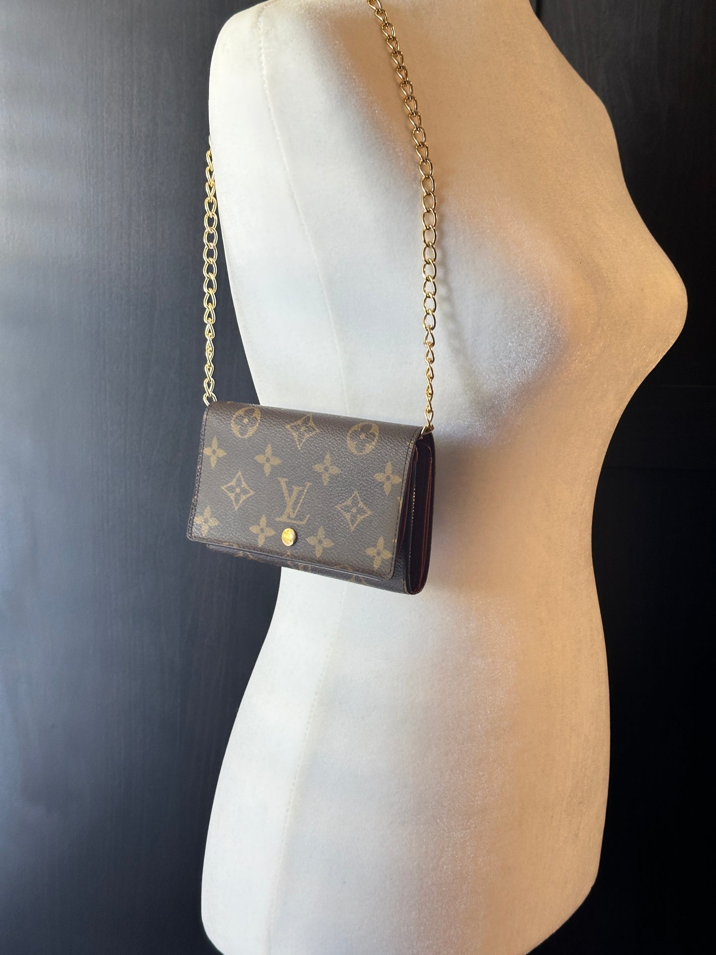 Authentic Louis Vuitton Monogram Porte Monnaie Wallet