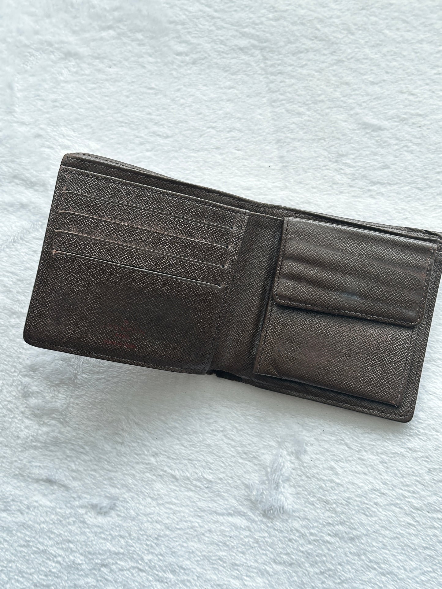 Authentic Louis Vuitton Damier Ebene Mens Multiple Bifold Wallet