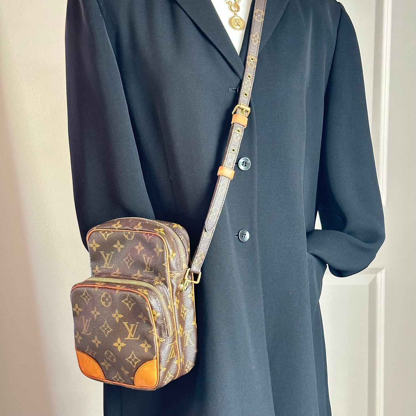 Authentic 2005 Louis Vuitton Monogram Amazone MM Crossbody