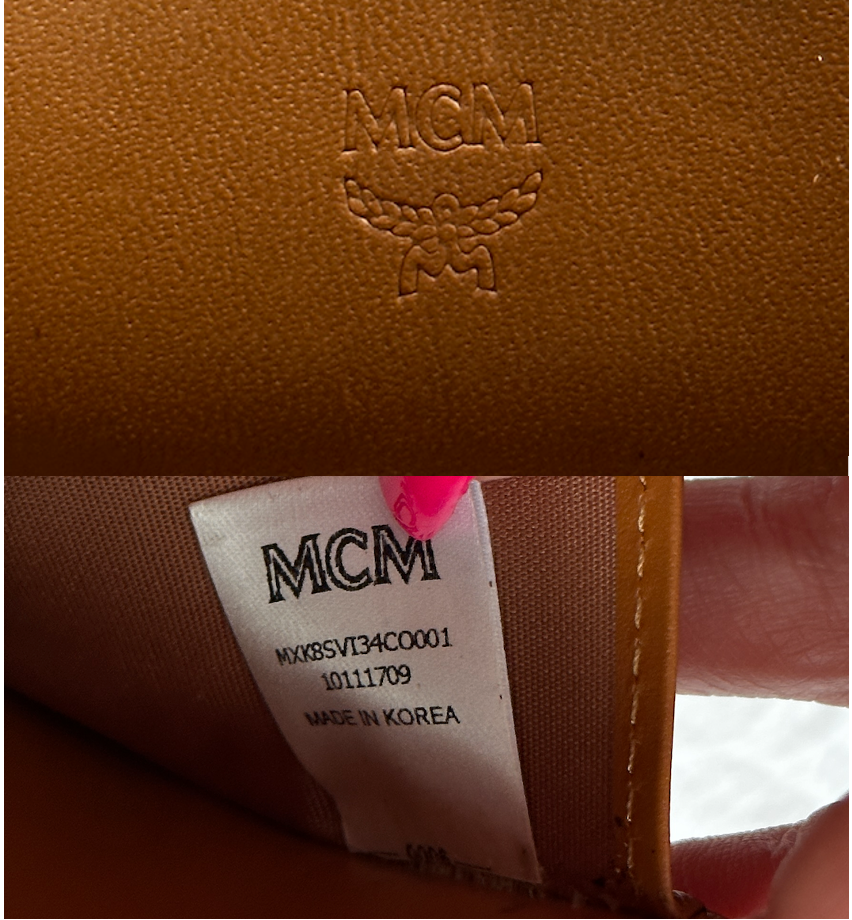 Authentic MCM 4 Key Ring Holder Wallet