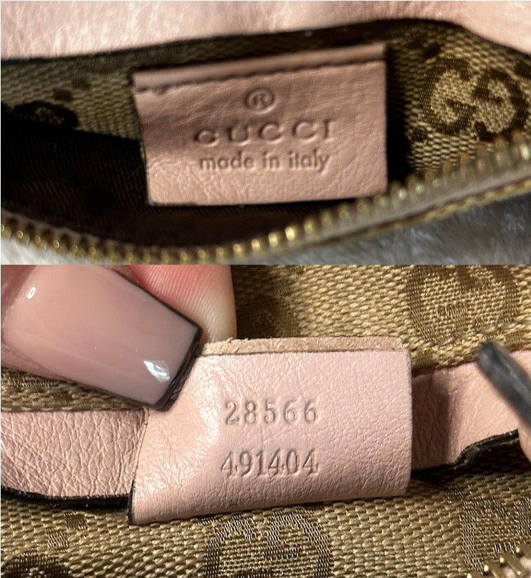 Authentic Gucci GG Canvas Pink Waist Belt Bag