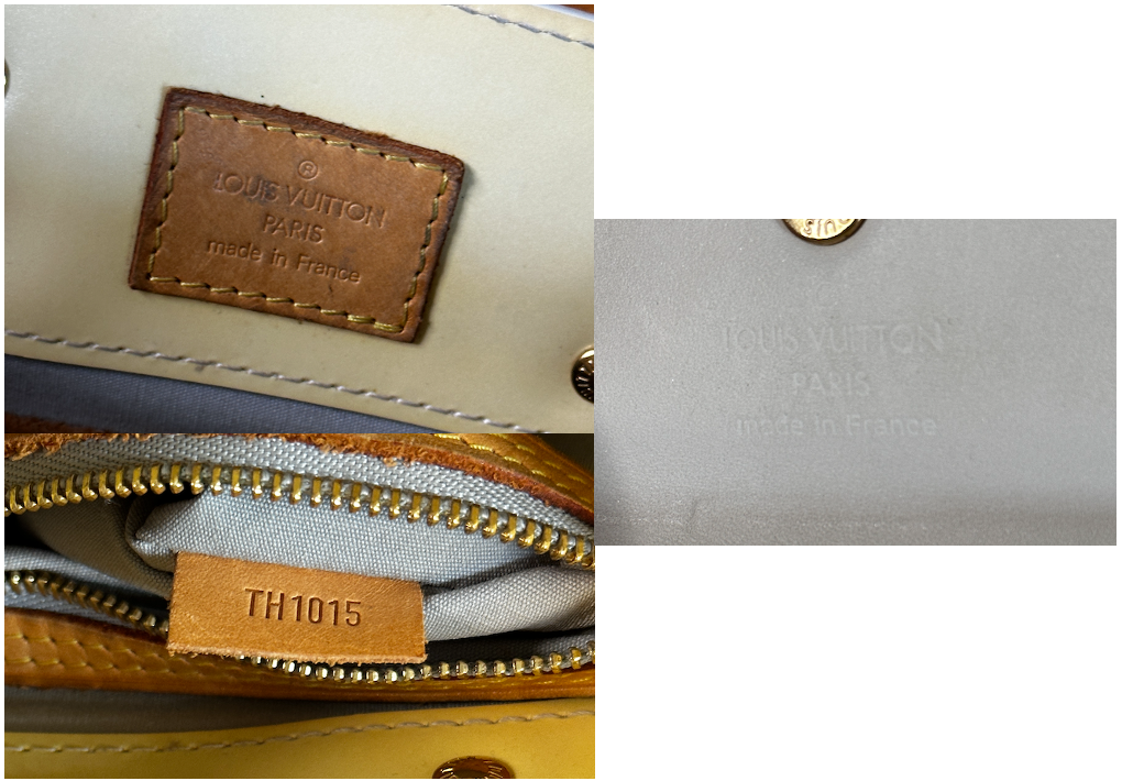 Authentic Louis Vuitton Pearl Vernis Reade PM Handbag & Compact Wallet Bundle Set