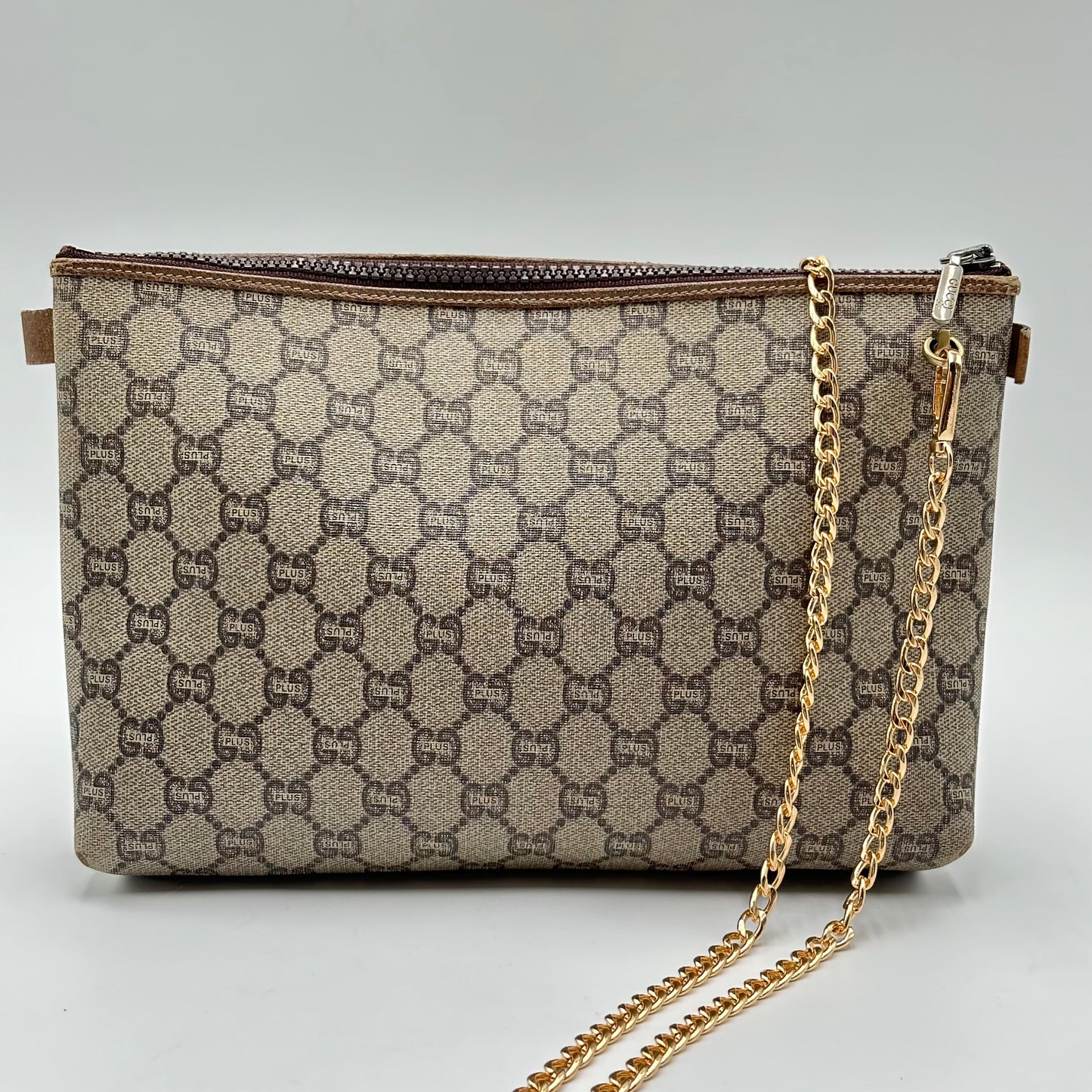 Authentic GUCCI GG Canvas Zipper Pouch Crossbody