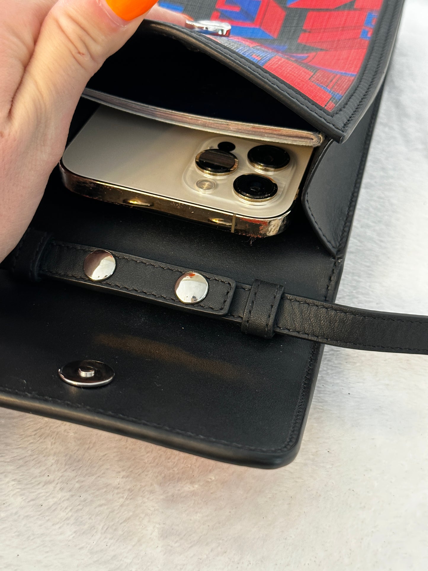 Authentic Guccig GG Printed Flap Crossbody