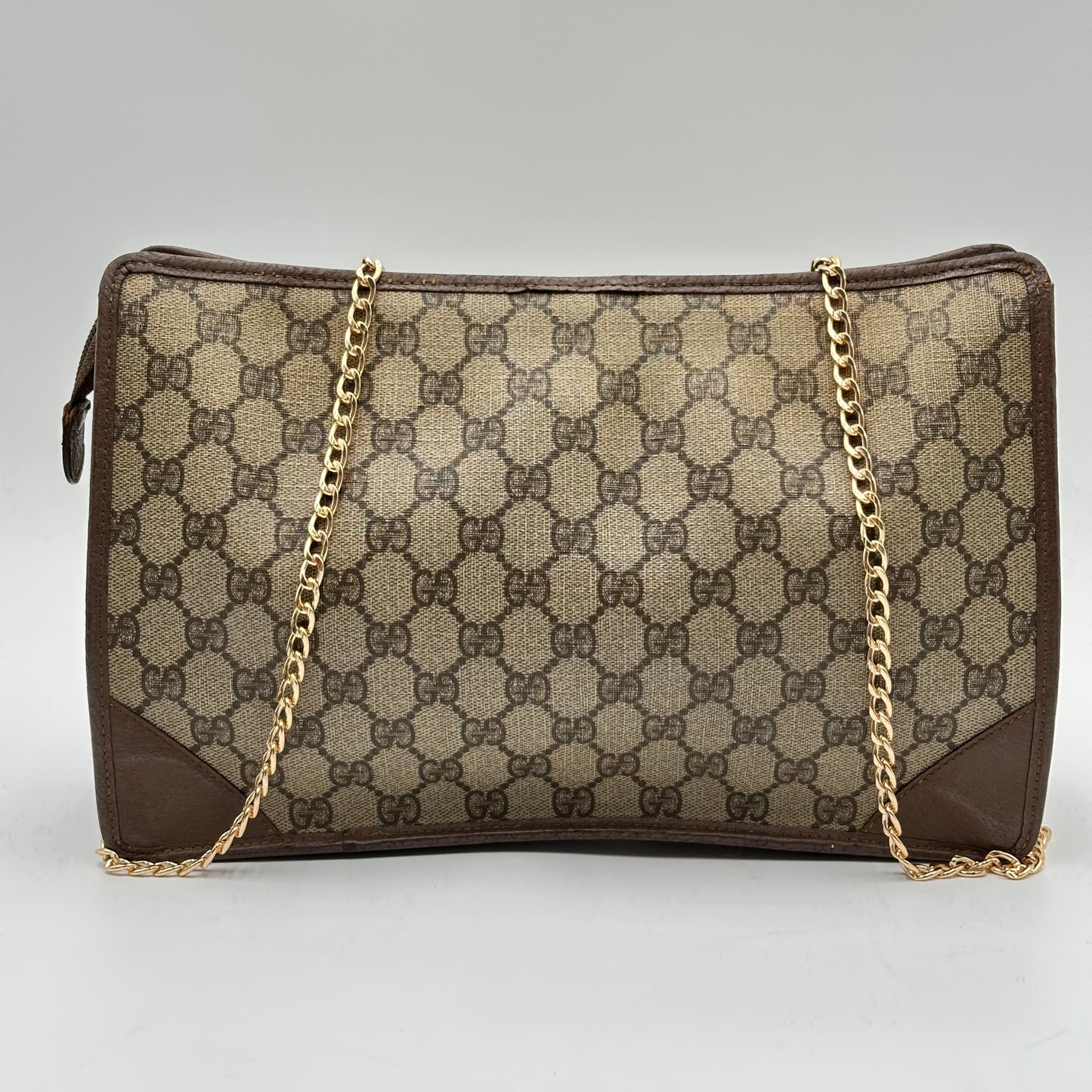 Authentic GUCCI GG Canvas Zipper Pouch Crossbody