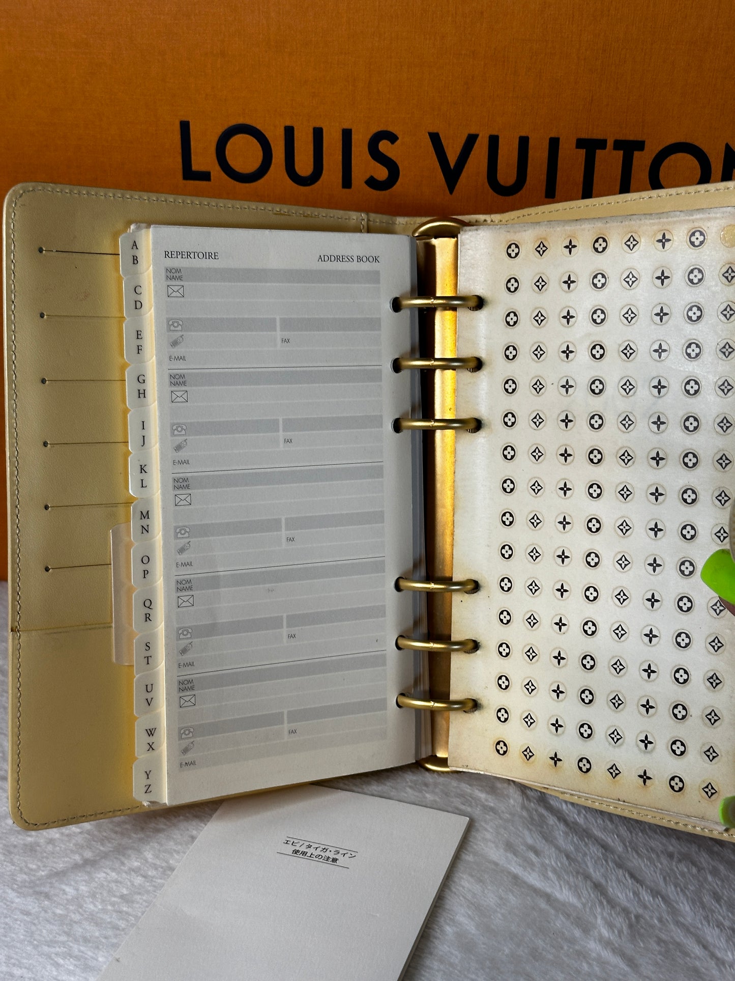 Authentic Louis Vuitton Yellow Epi Agenda MM