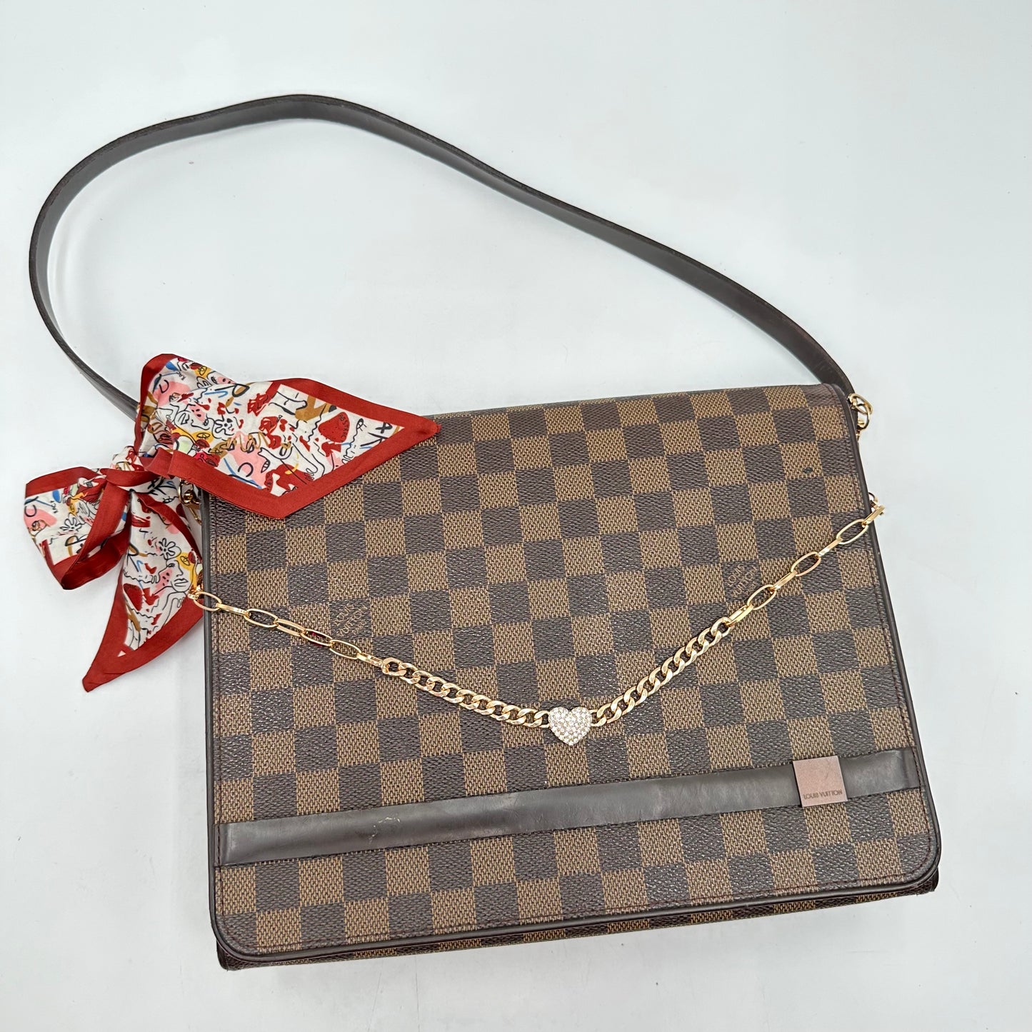 2007 Authentic Louis Vuitton Damier Ebene Tribeca Shoulder Handbag
