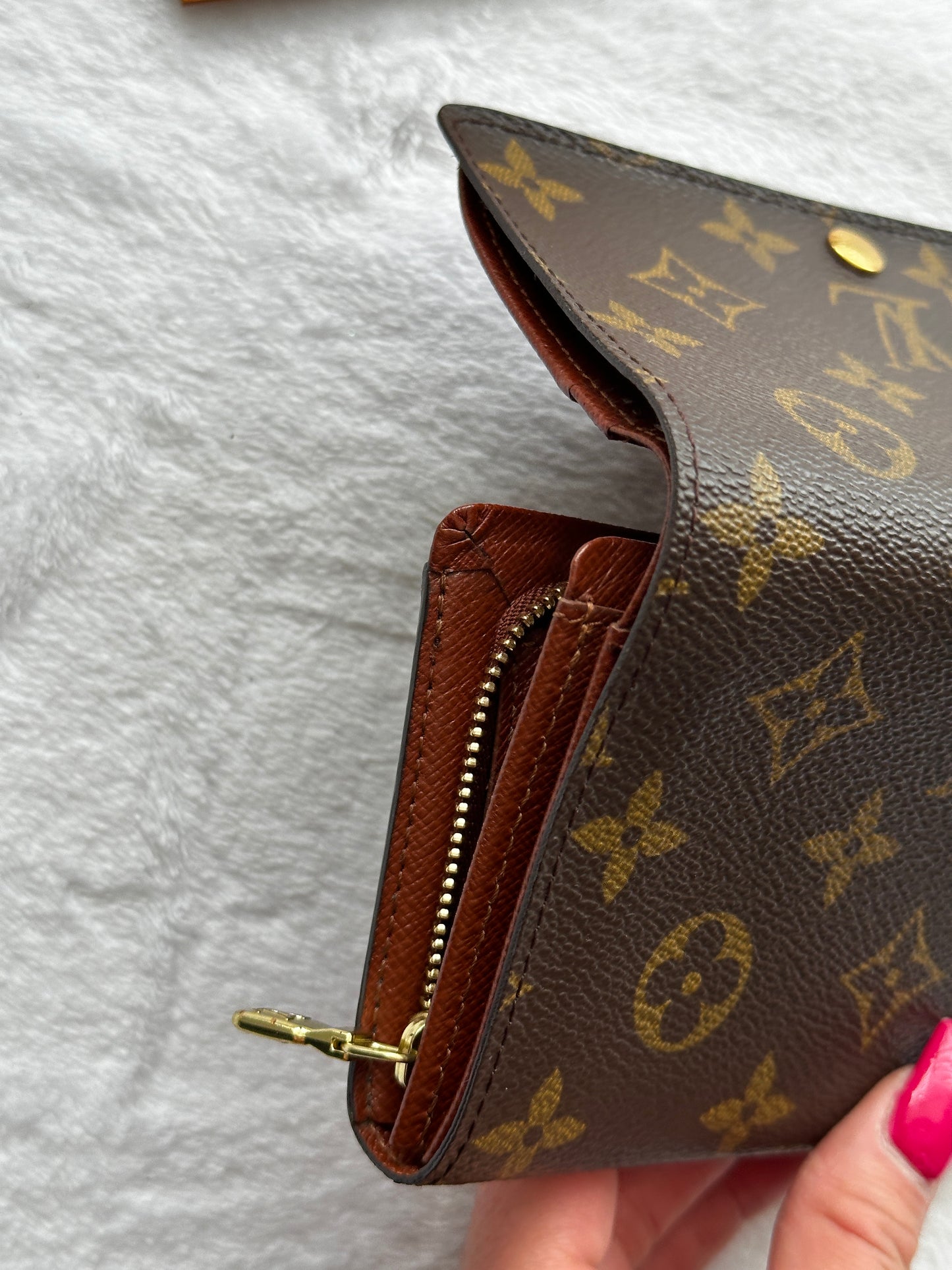 Authentic Louis Vuitton Monogram Porte Monnaie Wallet