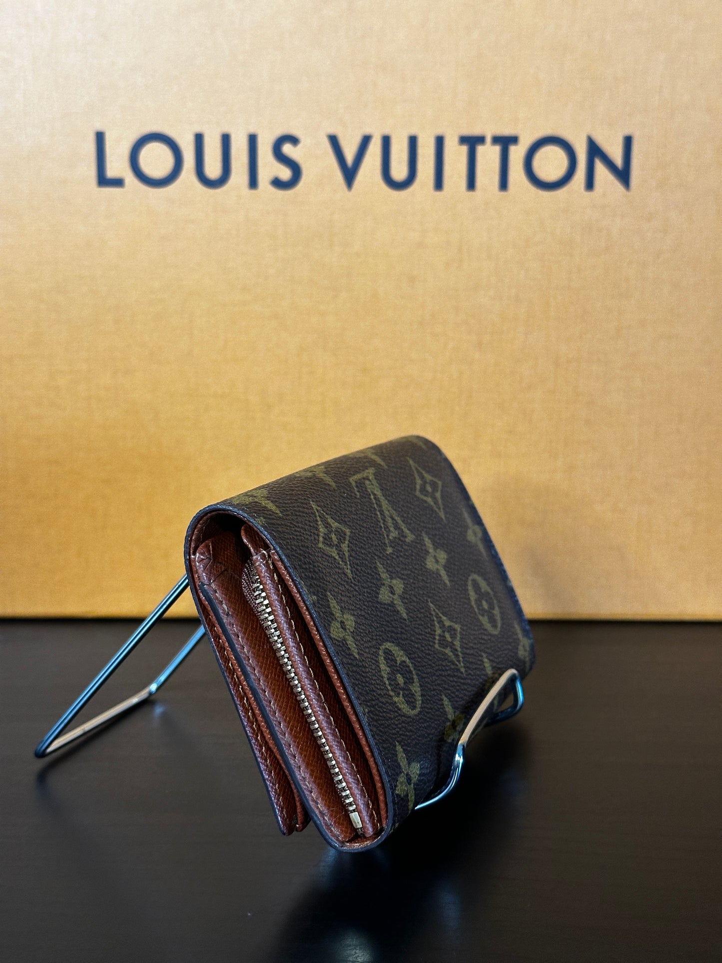 Authentic Louis Vuitton Monogram Porte Monnaie Wallet