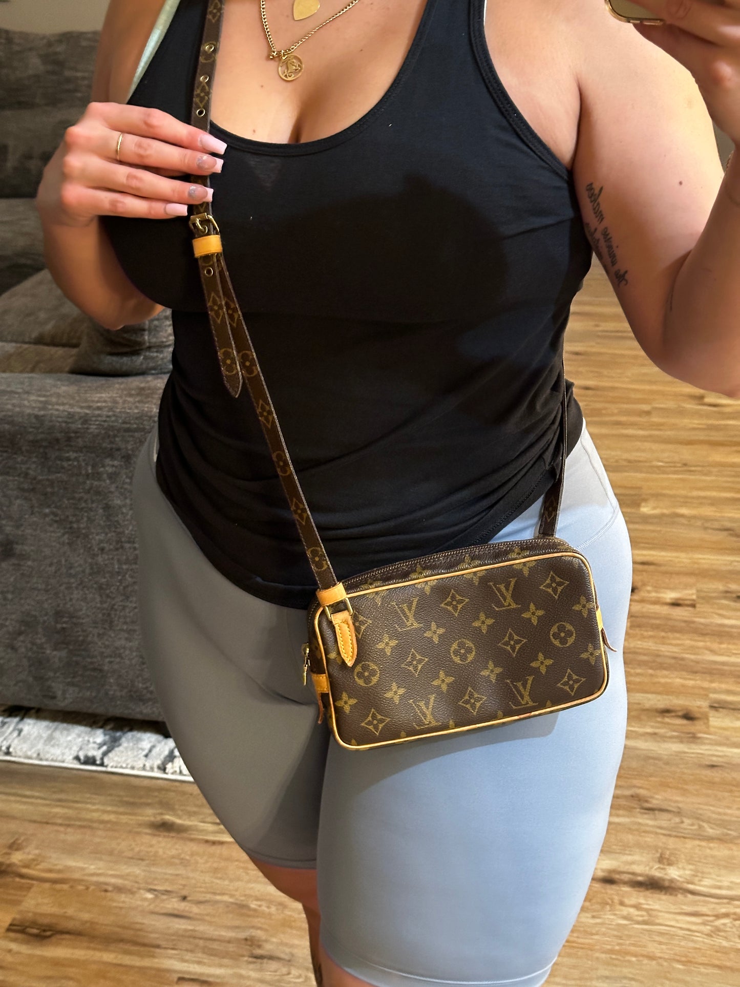 Authentic Louis Vuitton Monogram Marly Crossbody
