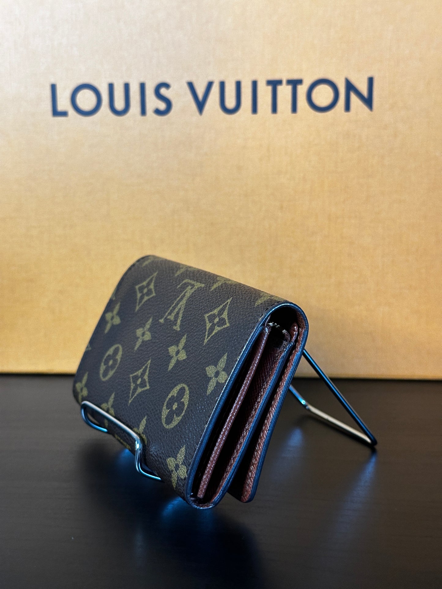 Authentic Louis Vuitton Monogram Porte Monnaie Wallet