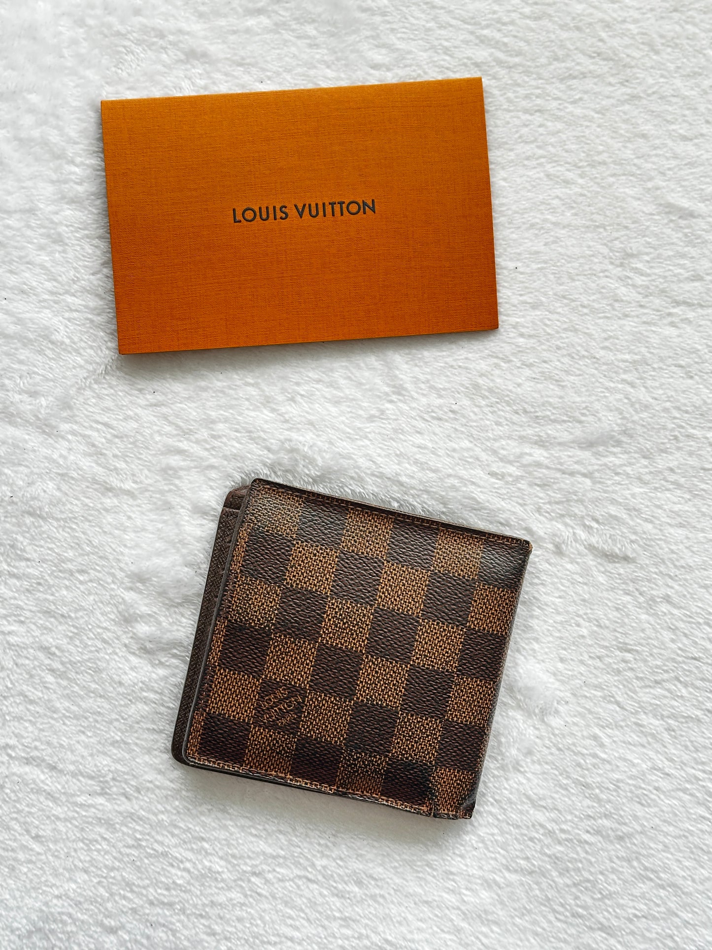 Authentic Louis Vuitton Damier Ebene Mens Multiple Bifold Wallet