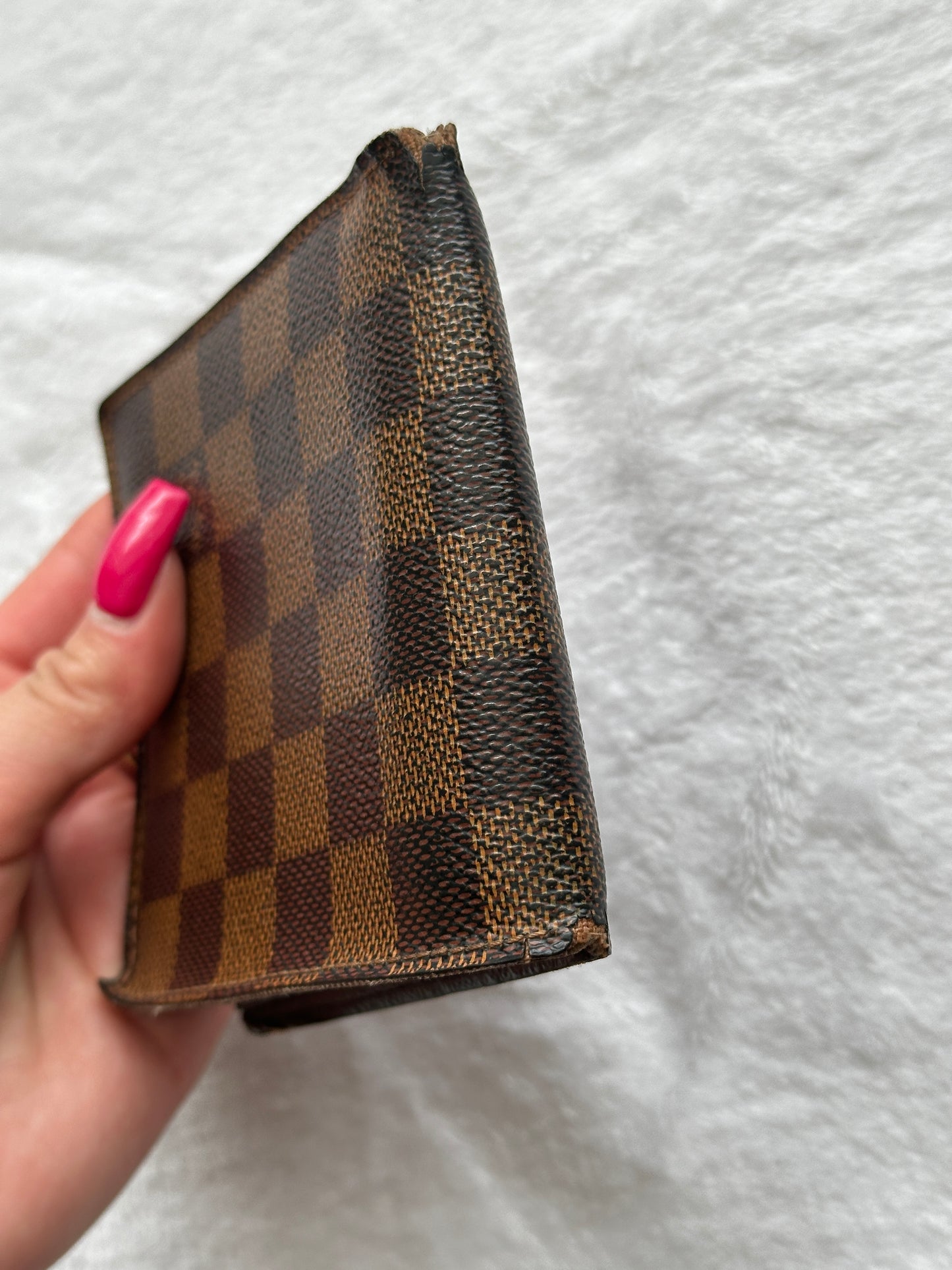 Authentic Louis Vuitton Damier Ebene Mens Multiple Bifold Wallet