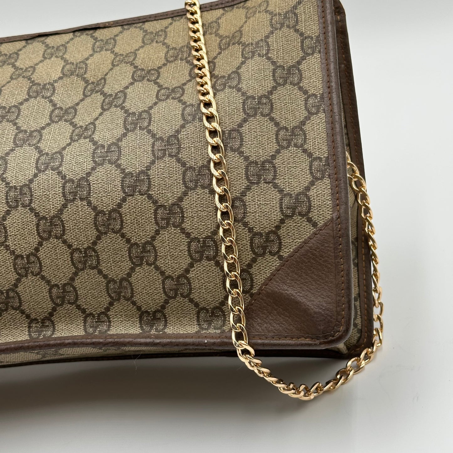 Authentic GUCCI GG Canvas Zipper Pouch Crossbody
