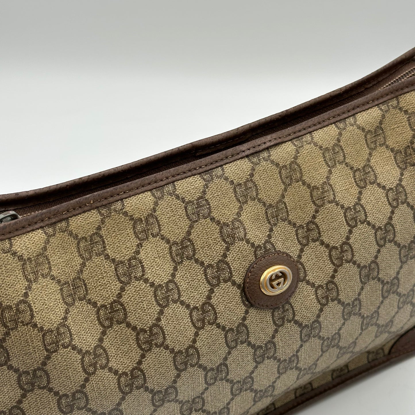 Authentic GUCCI GG Canvas Zipper Pouch Crossbody