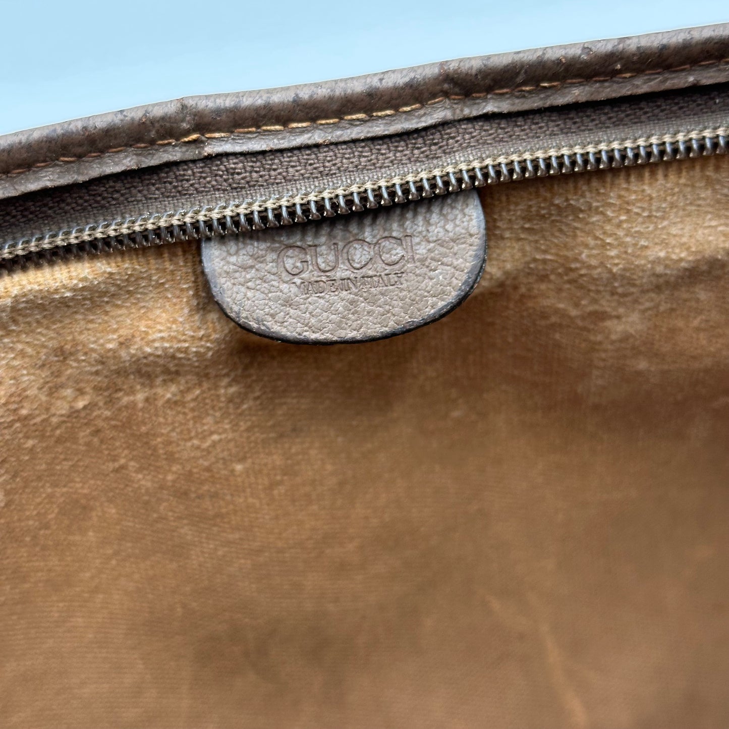 Authentic GUCCI GG Canvas Zipper Pouch Crossbody