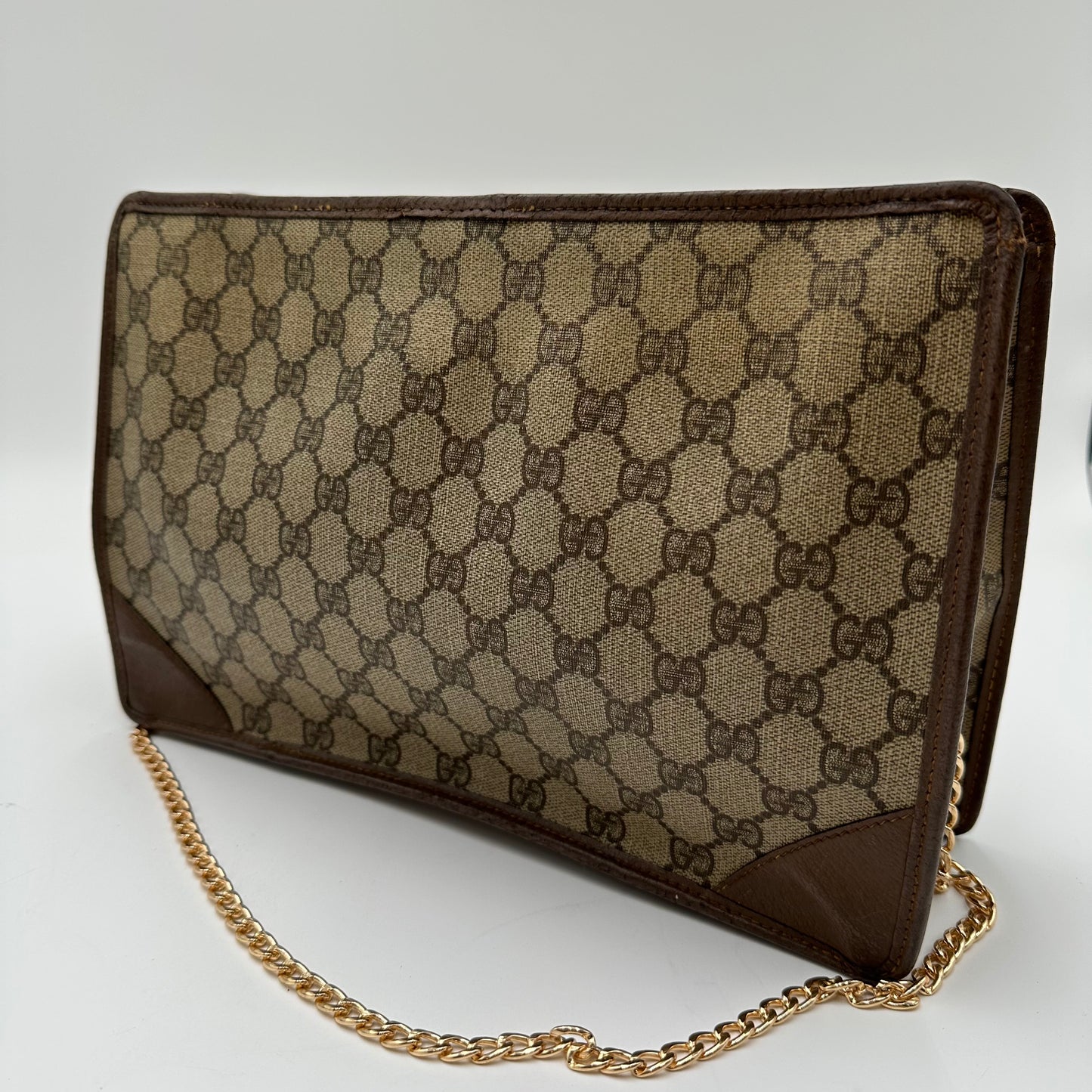 Authentic GUCCI GG Canvas Zipper Pouch Crossbody
