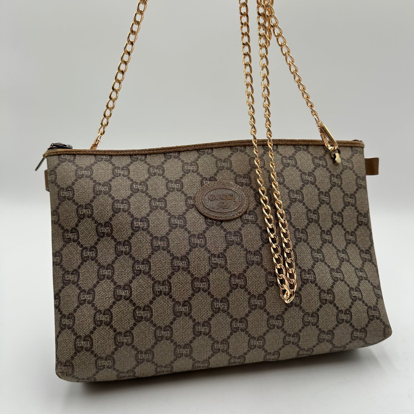 Authentic GUCCI GG Canvas Zipper Pouch Crossbody
