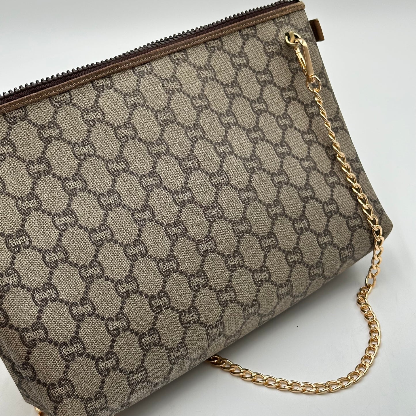 Authentic GUCCI GG Canvas Zipper Pouch Crossbody