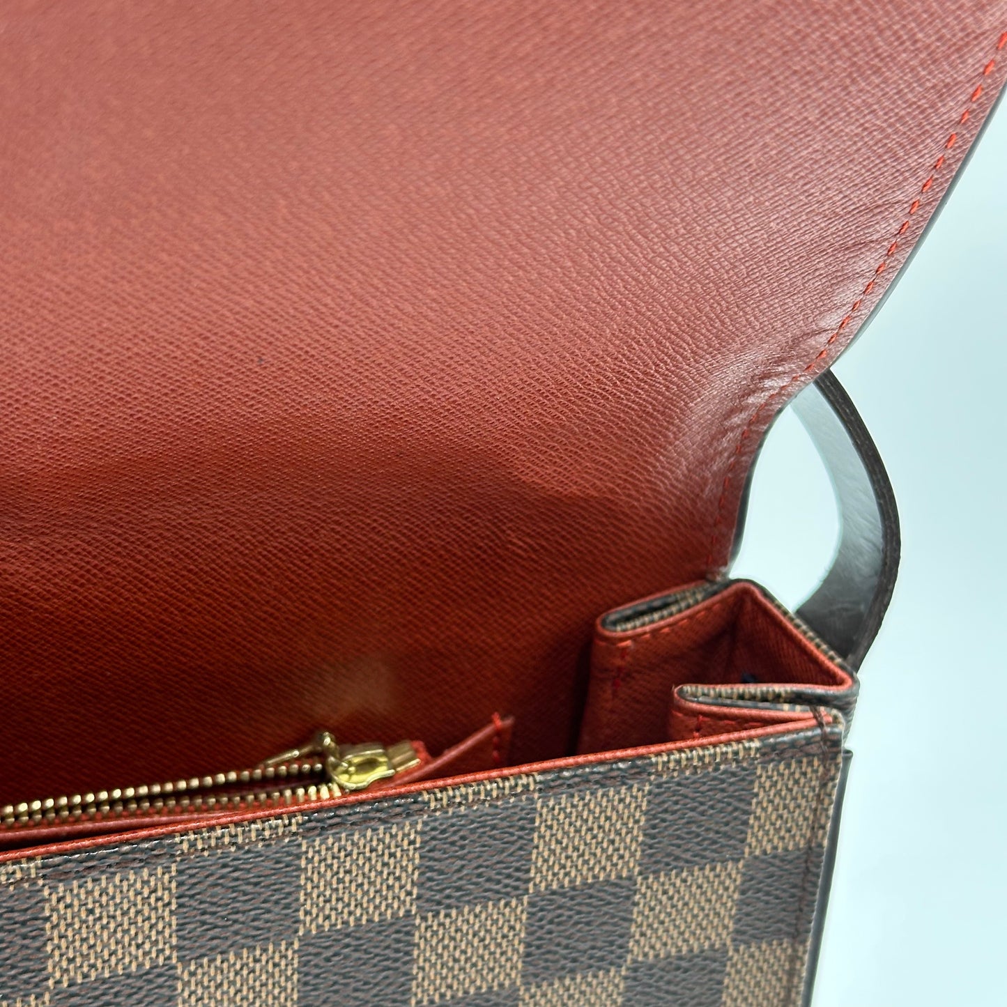 2007 Authentic Louis Vuitton Damier Ebene Tribeca Shoulder Handbag