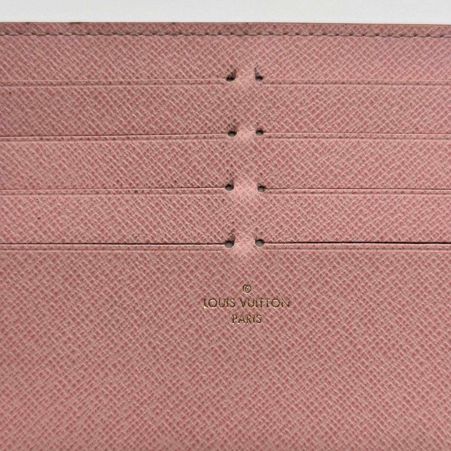 Authentic Louis Vuitton Rose Ballerine Felicie Insert Long Cardholder