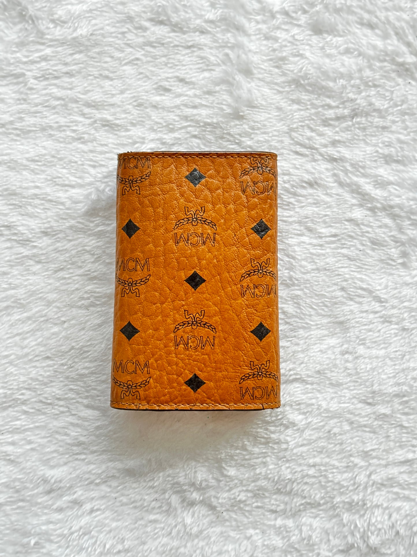 Authentic MCM 4 Key Ring Holder Wallet