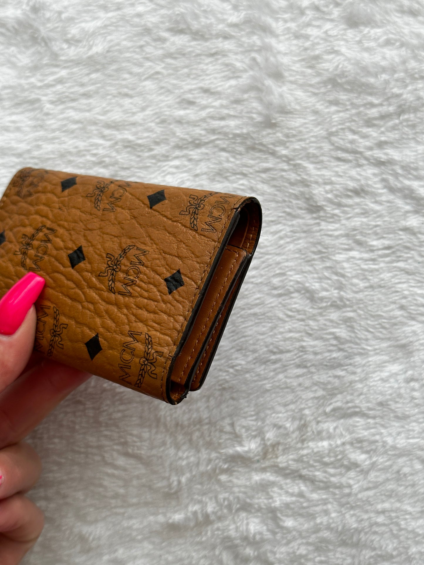 Authentic MCM 4 Key Ring Holder Wallet