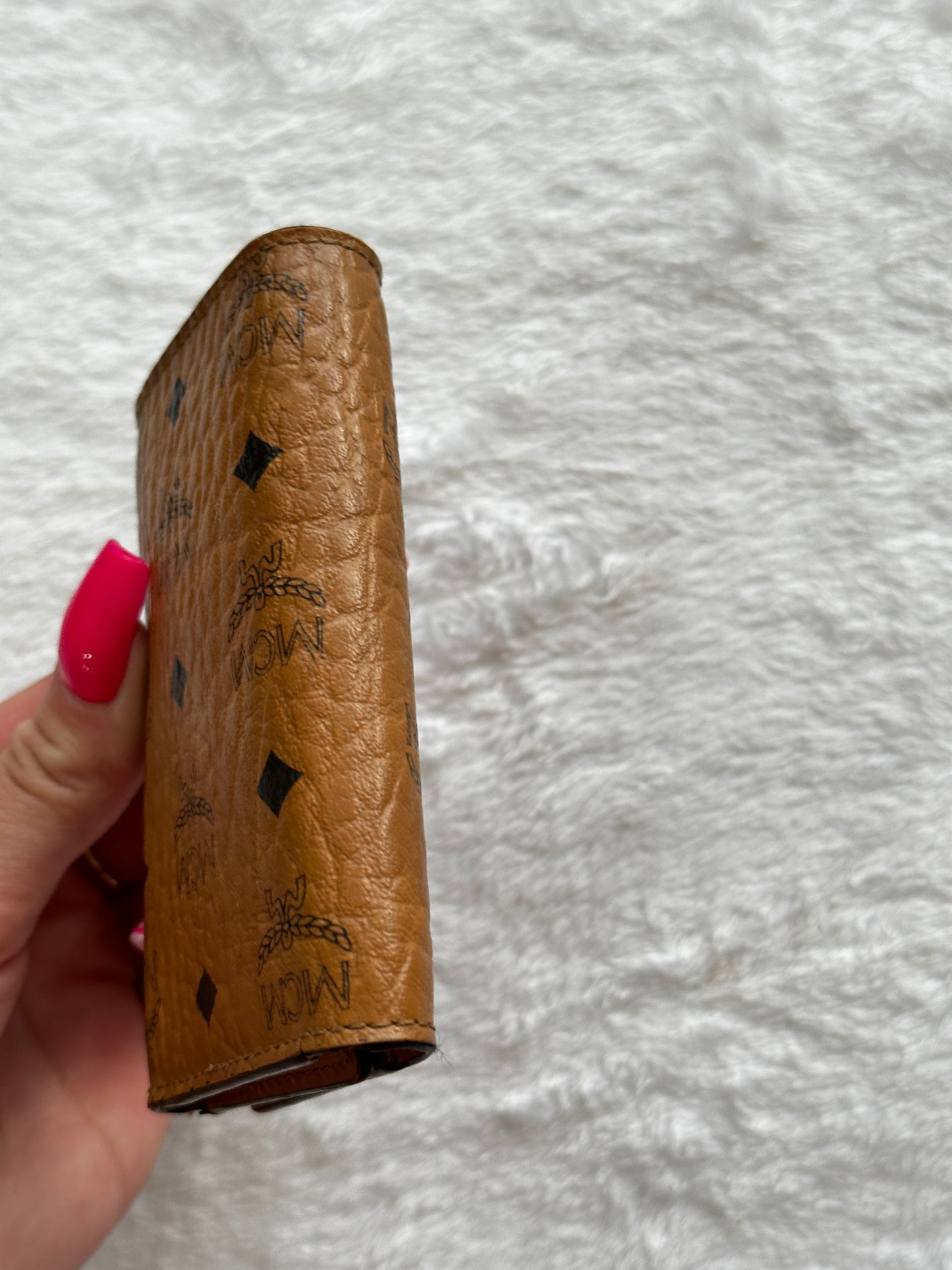 Authentic MCM 4 Key Ring Holder Wallet