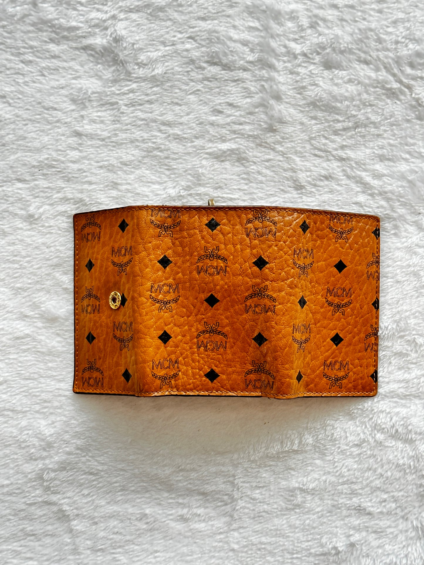 Authentic MCM 4 Key Ring Holder Wallet