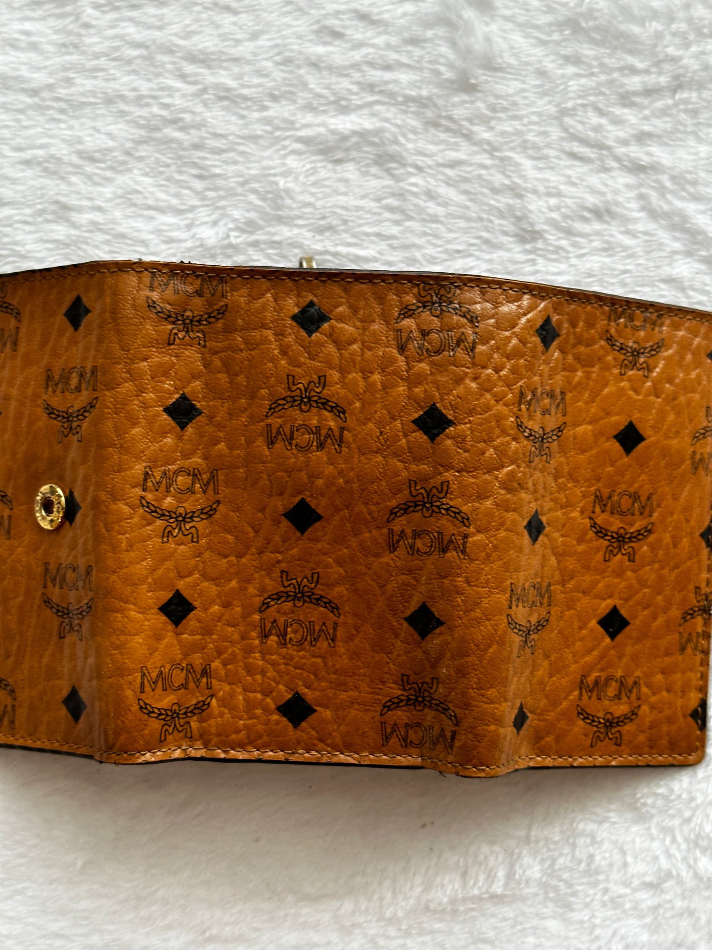 Authentic MCM 4 Key Ring Holder Wallet