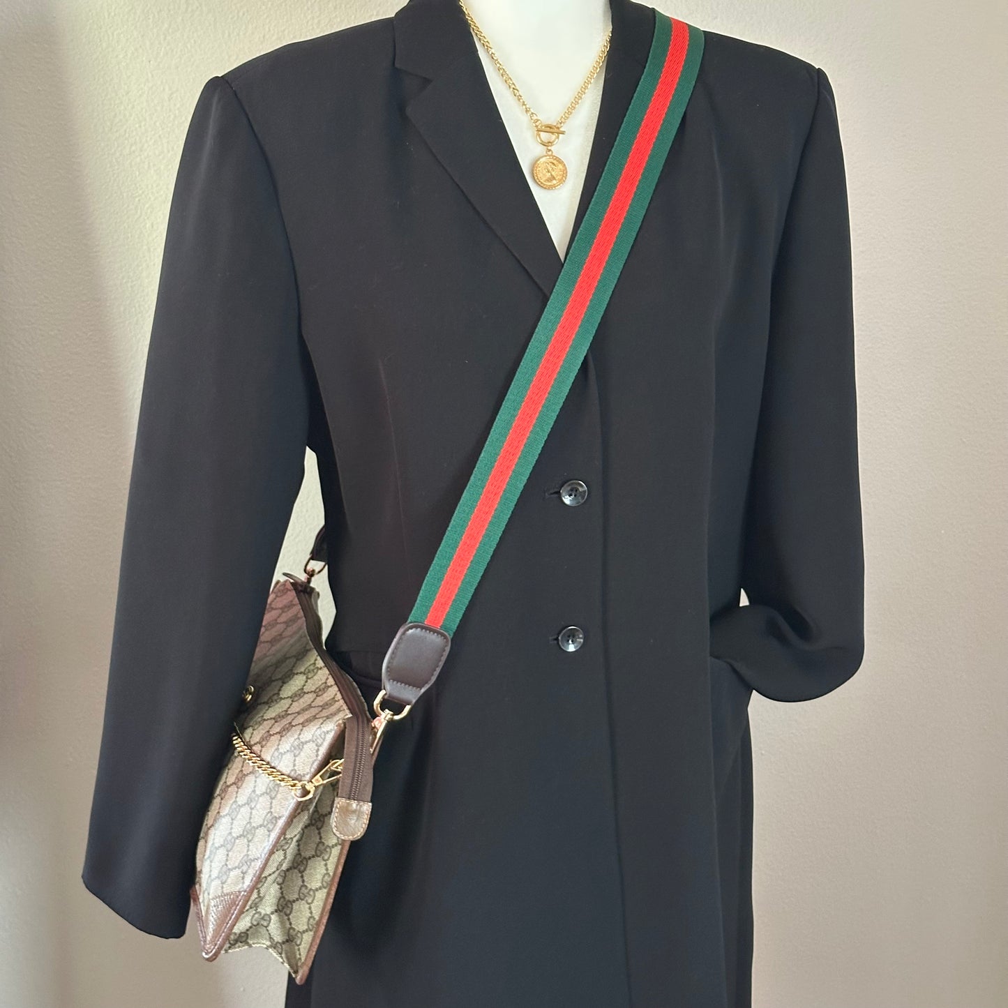 Authentic GUCCI GG Canvas Zipper Pouch Crossbody