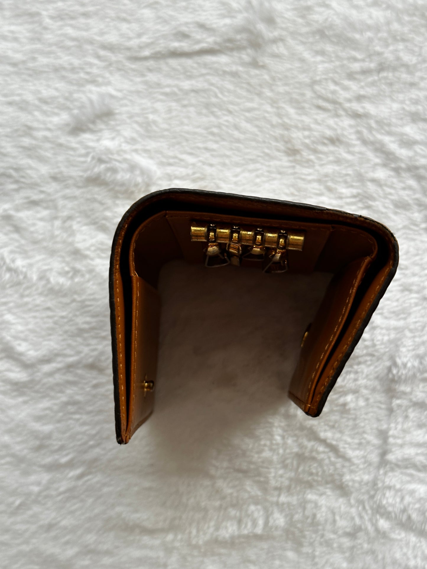 Authentic MCM 4 Key Ring Holder Wallet
