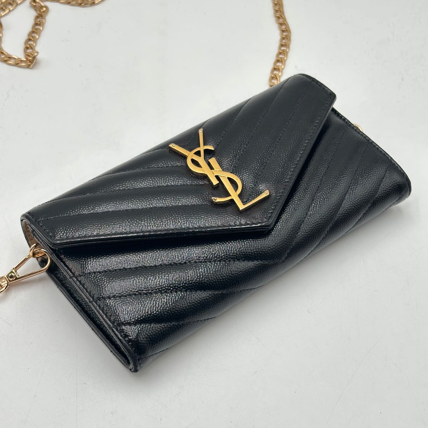 Authentic YSL Cassandre Matelasse Envelope Wallet Crossbody