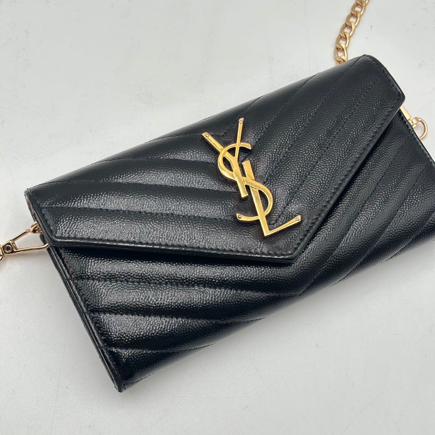 Authentic YSL Cassandre Matelasse Envelope Wallet Crossbody