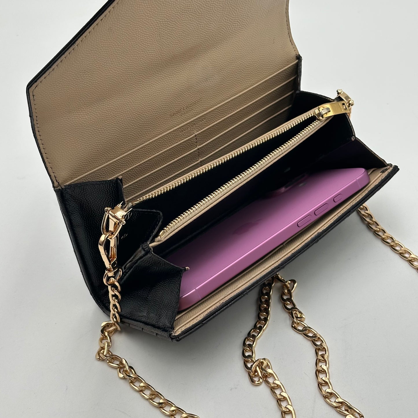 Authentic YSL Cassandre Matelasse Envelope Wallet Crossbody