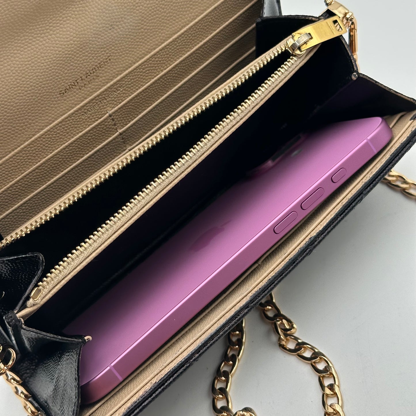 Authentic YSL Cassandre Matelasse Envelope Wallet Crossbody