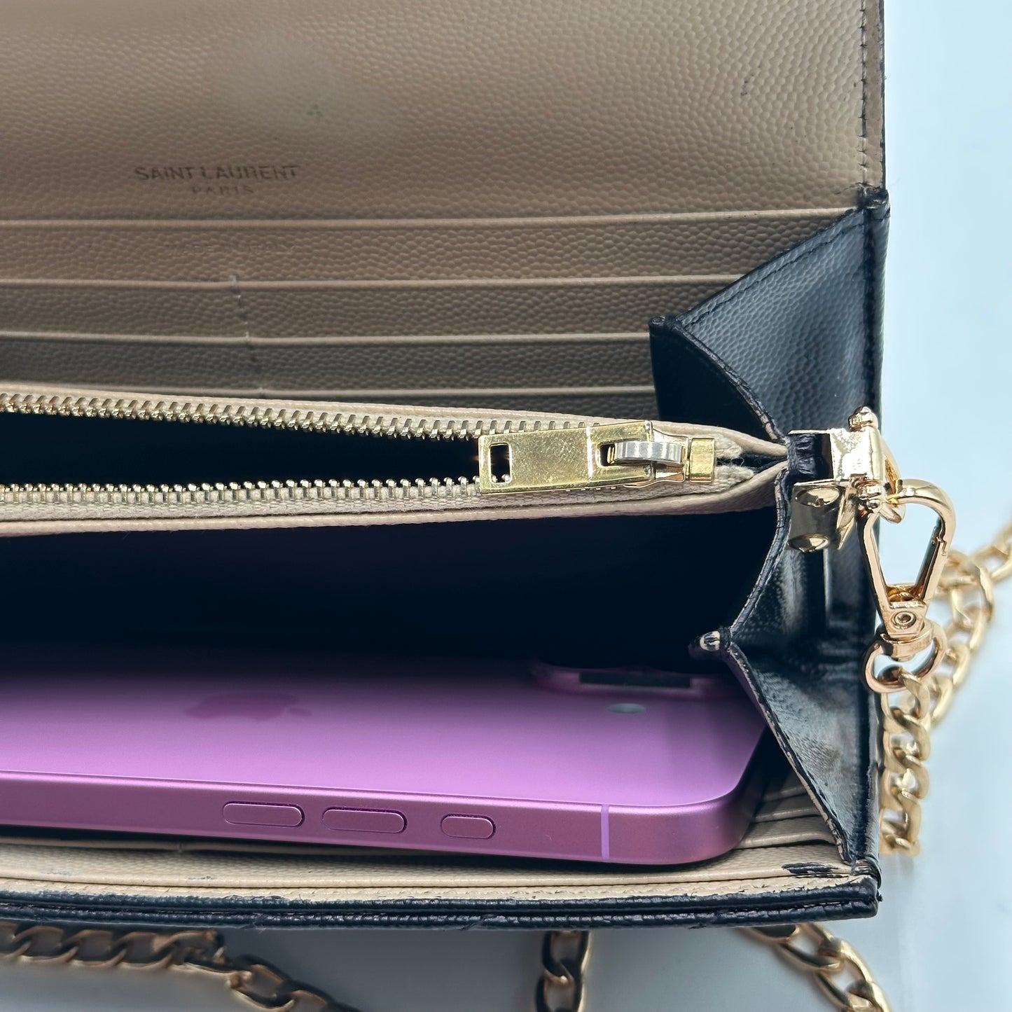 Authentic YSL Cassandre Matelasse Envelope Wallet Crossbody