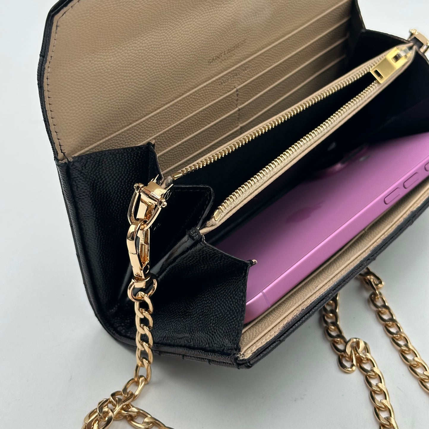 Authentic YSL Cassandre Matelasse Envelope Wallet Crossbody