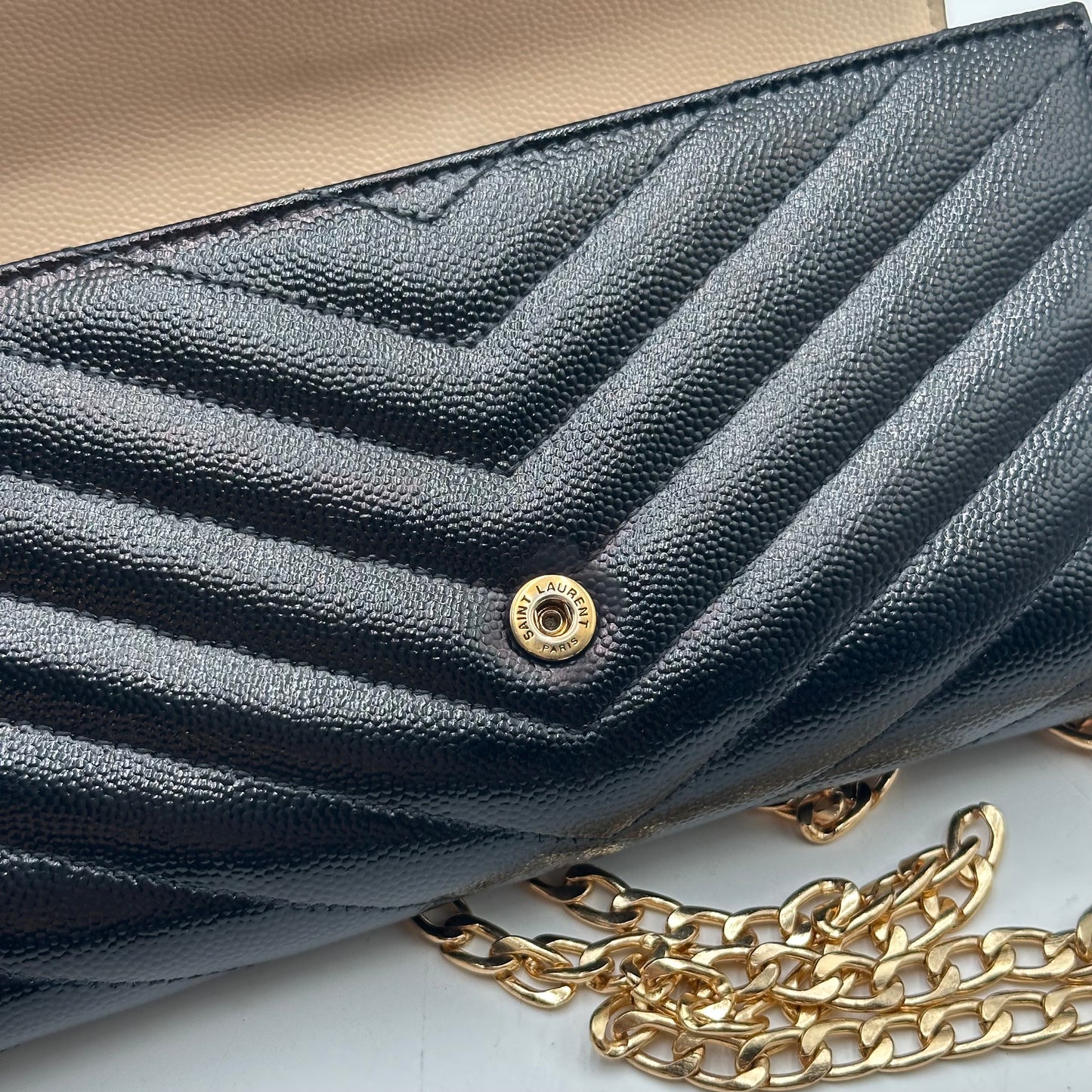 Authentic YSL Cassandre Matelasse Envelope Wallet Crossbody
