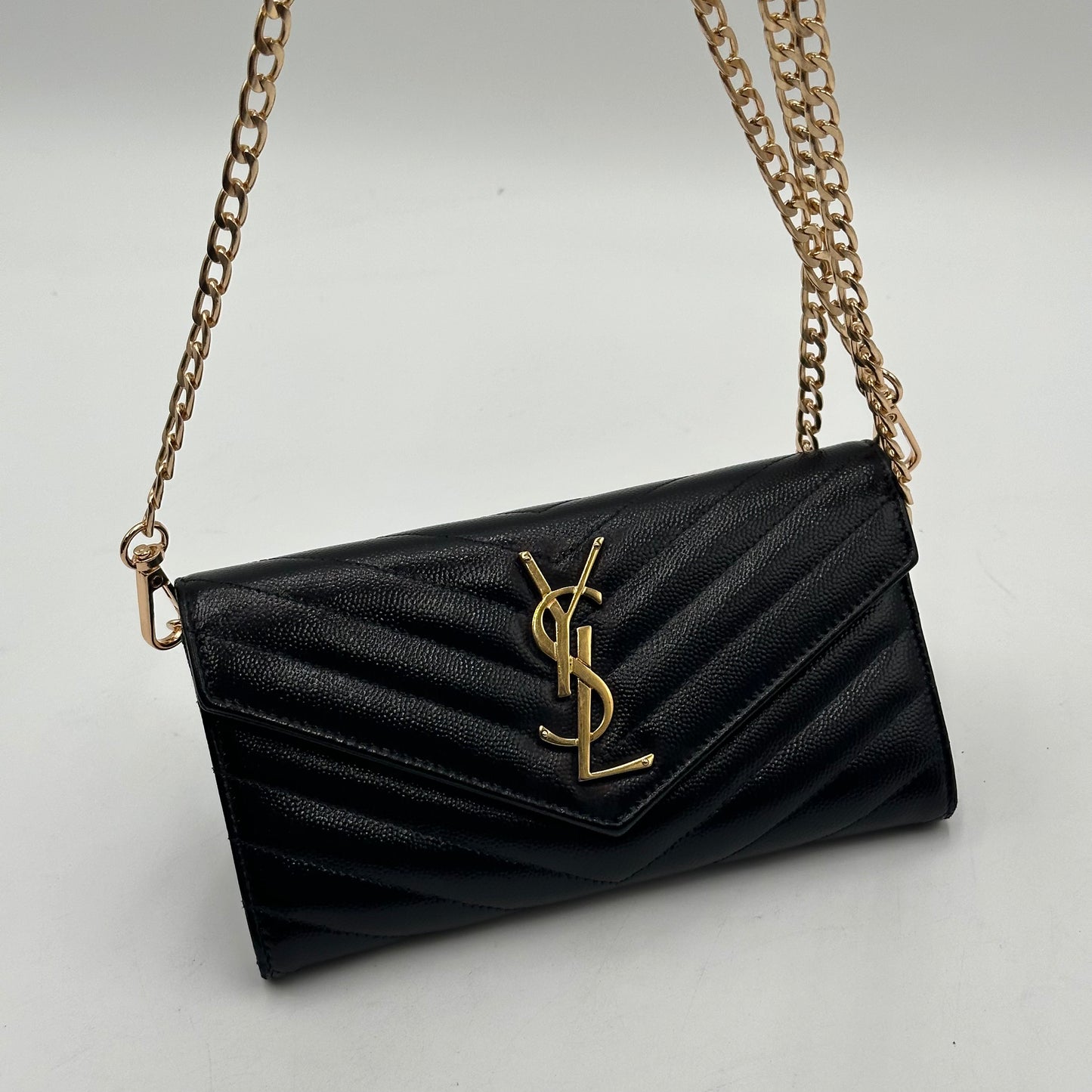 Authentic YSL Cassandre Matelasse Envelope Wallet Crossbody