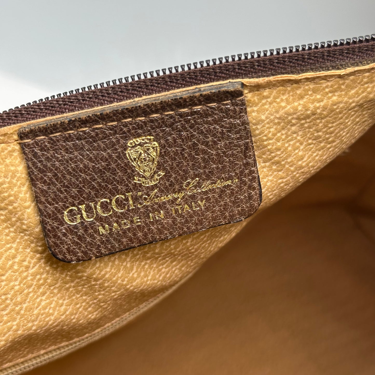 Authentic GUCCI GG Canvas Supreme Boston Handbag