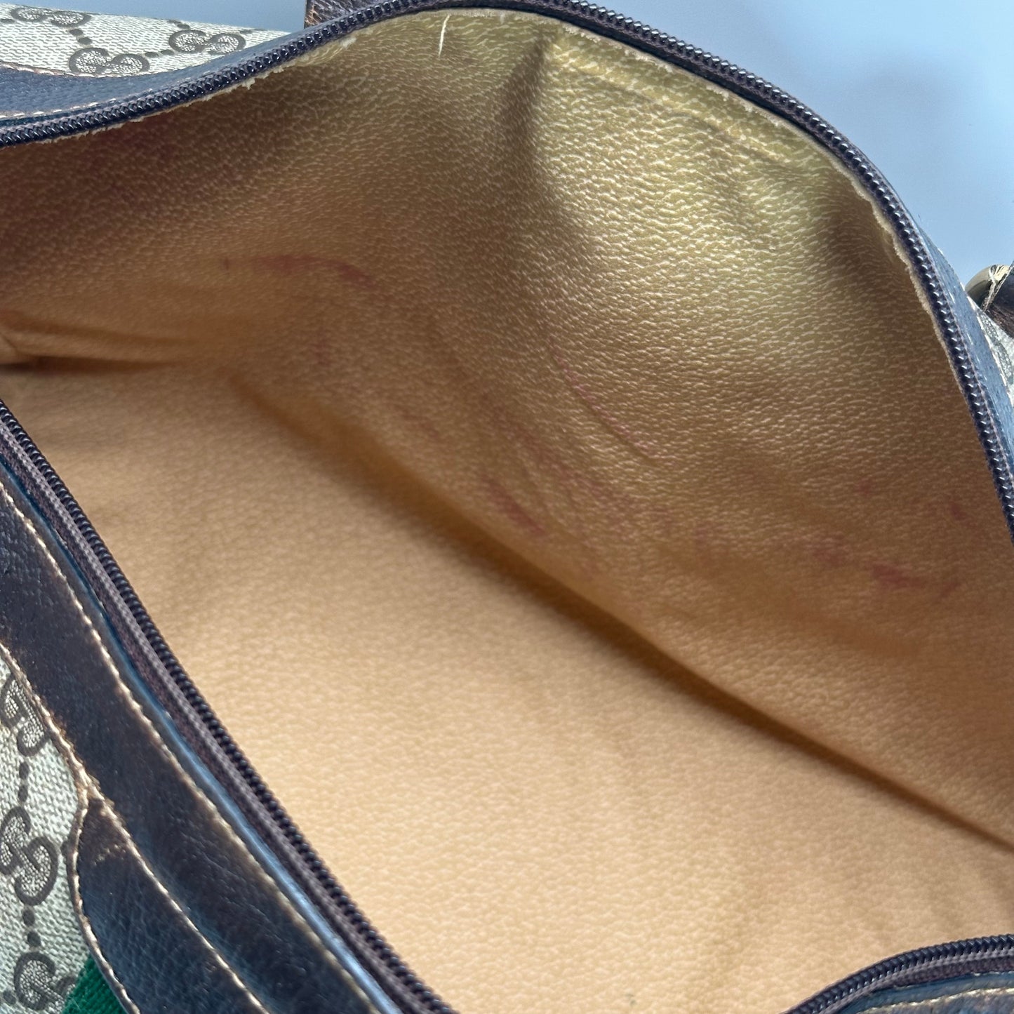 Authentic GUCCI GG Canvas Supreme Boston Handbag
