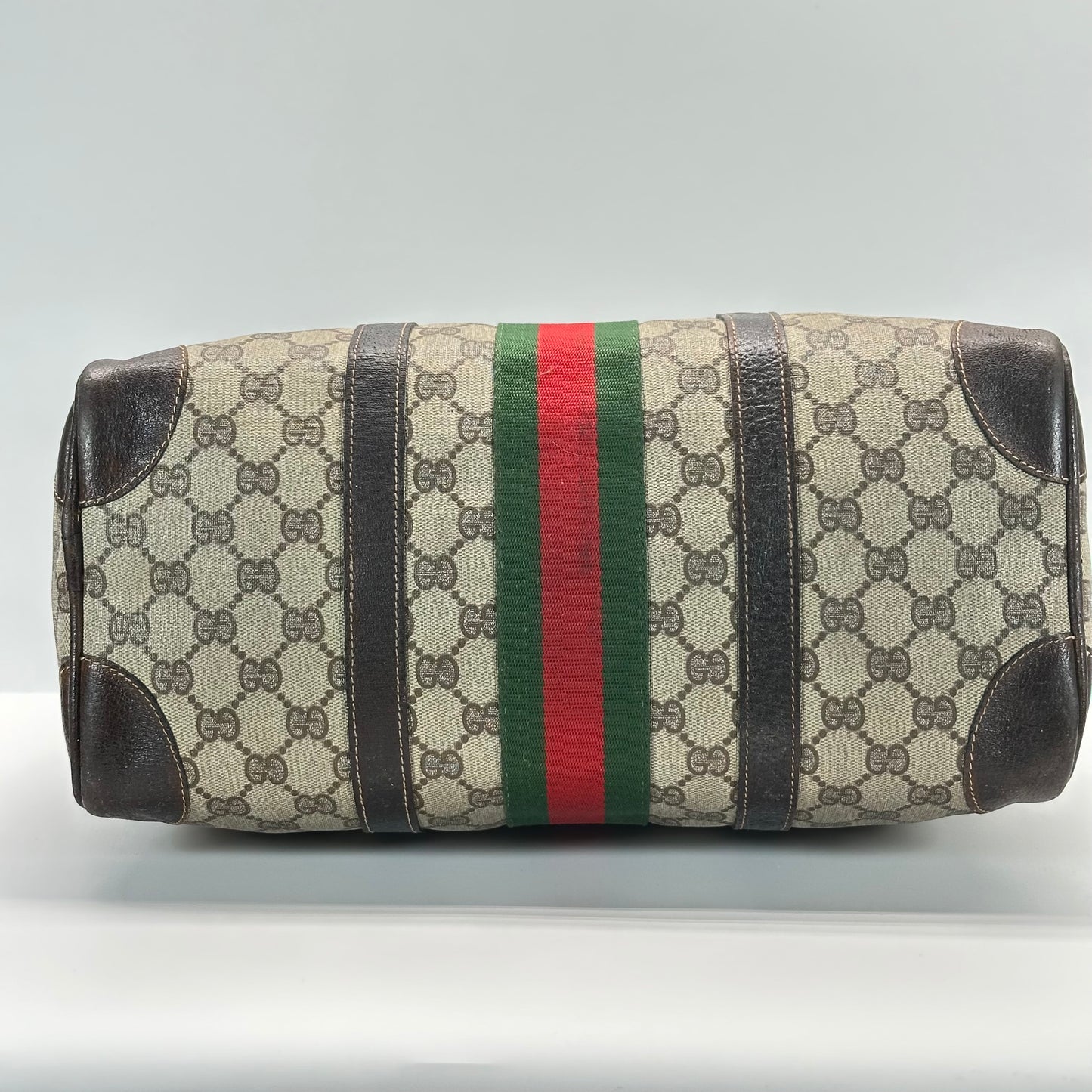Authentic GUCCI GG Canvas Supreme Boston Handbag