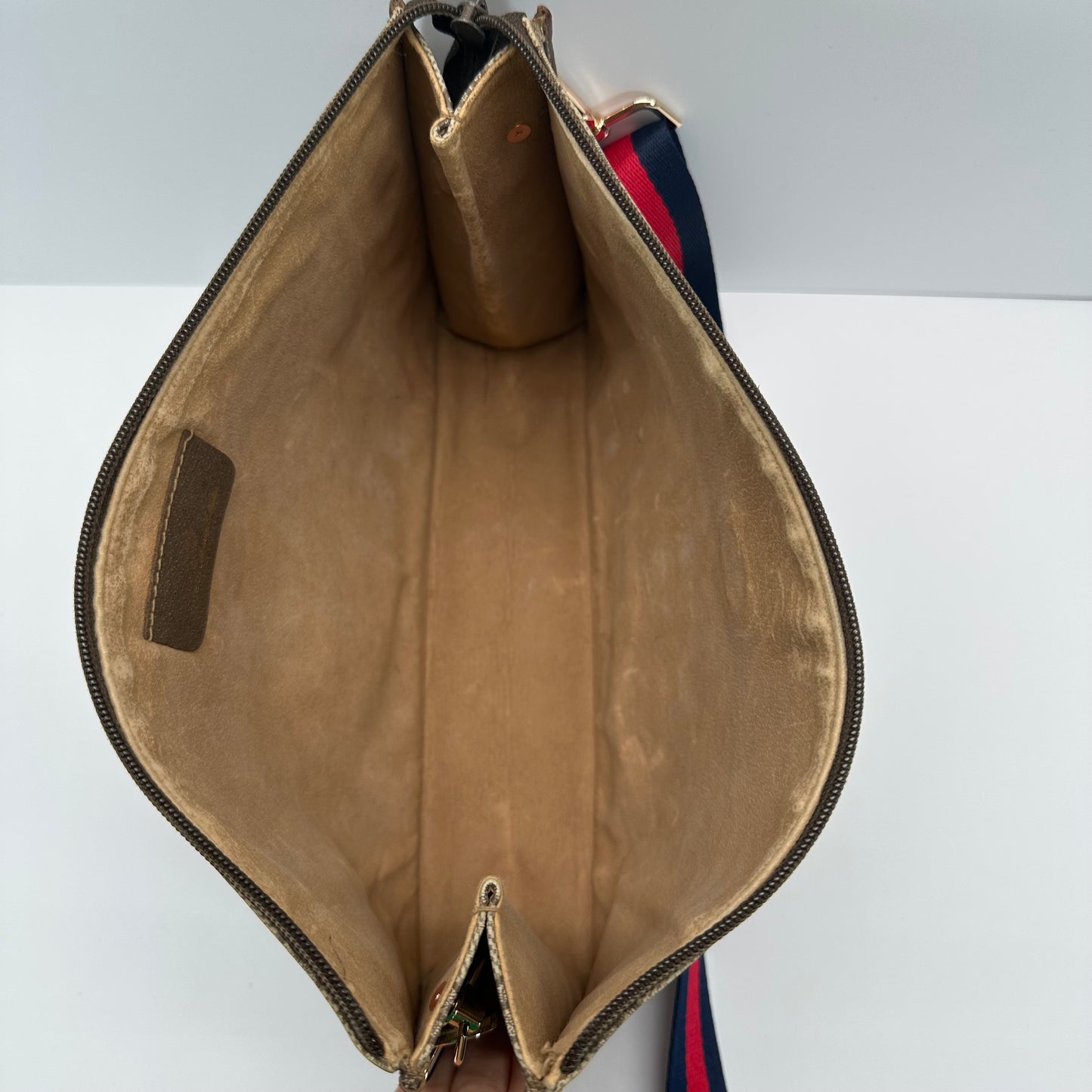 Authentic GUCCI GG Canvas Zipper Pouch Crossbody