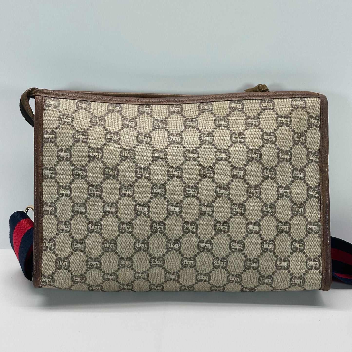 Authentic GUCCI GG Canvas Zipper Pouch Crossbody