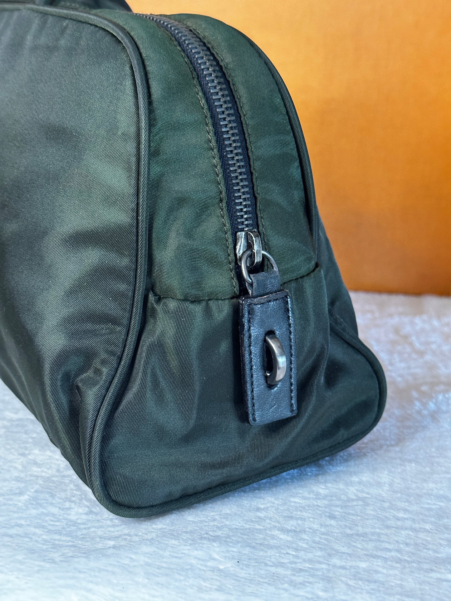 Authentic PRADA Dark Green Nylon Handbag