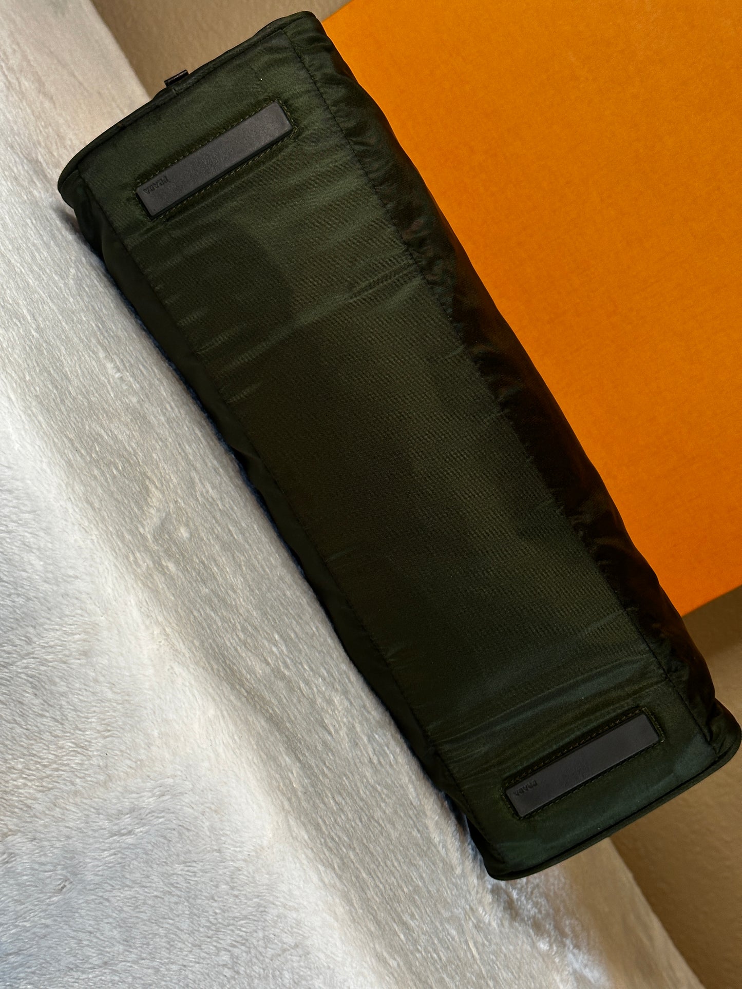 Authentic PRADA Dark Green Nylon Handbag