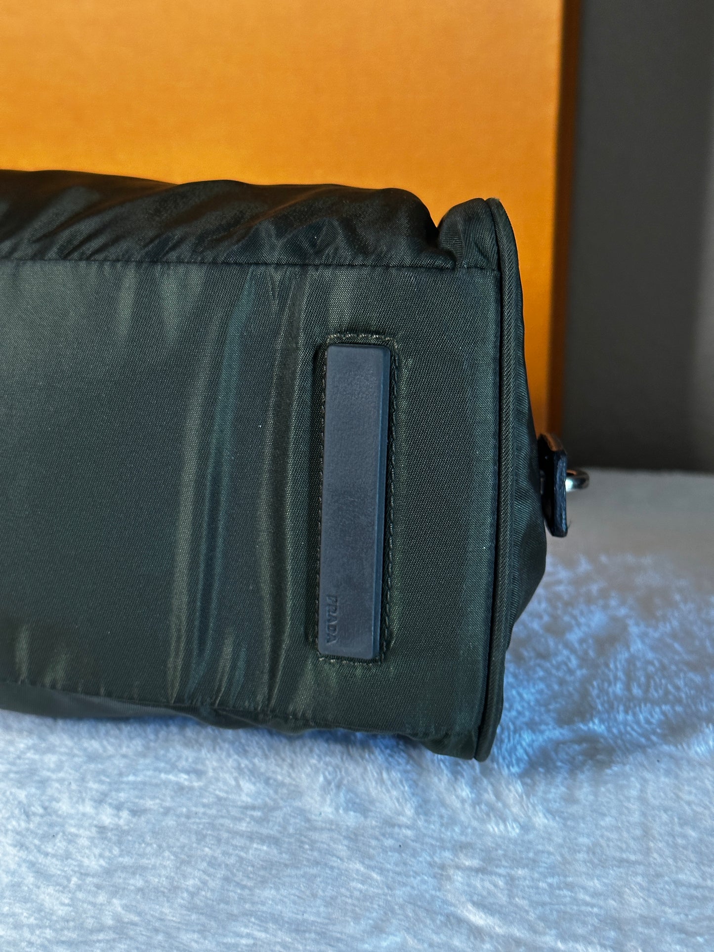 Authentic PRADA Dark Green Nylon Handbag